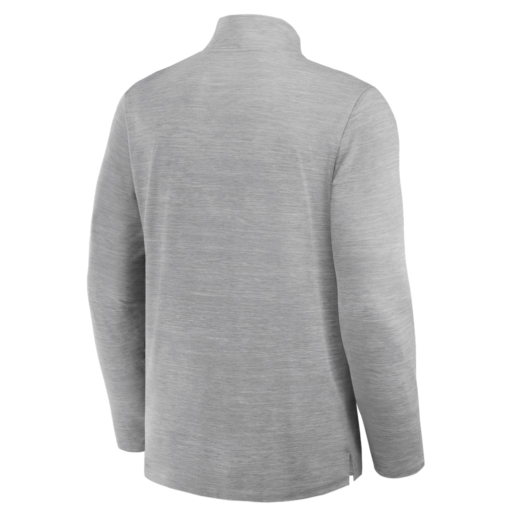 Buffalo Bills Fanatics Clutch Quarter-Zip Pullover - Heather Gray
