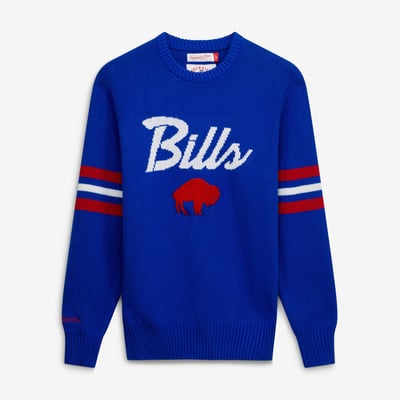  Buffalo Bills Mitchell & Ness Head Coach Sweater - Royal