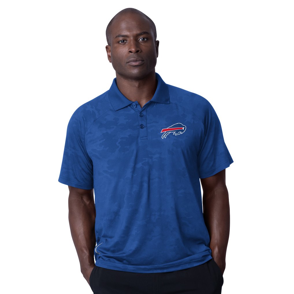 Buffalo Bills MSX by Michael Strahan Baseline Raglan Polo - Royal