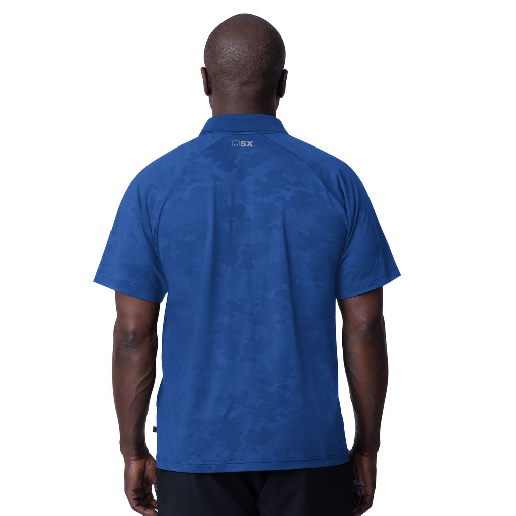 Buffalo Bills MSX by Michael Strahan Baseline Raglan Polo - Royal