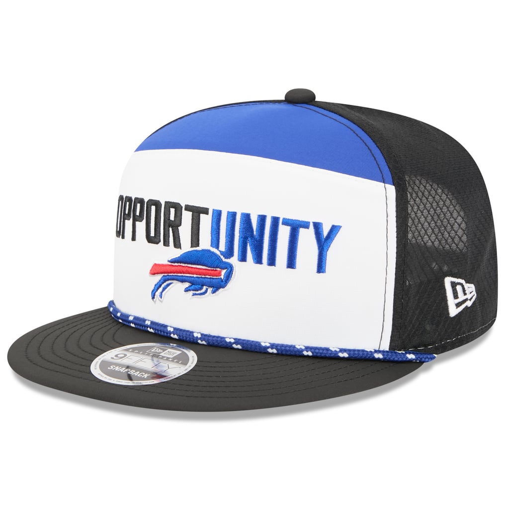 Buffalo Bills New Era 2025 Inspire Change Split Panel 9FIFTY Snapback Hat - White/Black
