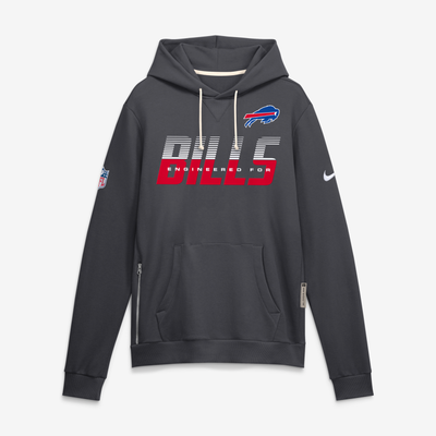 Buffalo Bills Nike Sideline Standard Issue Top Prospect Dri-FIT Hoodie - Charcoal