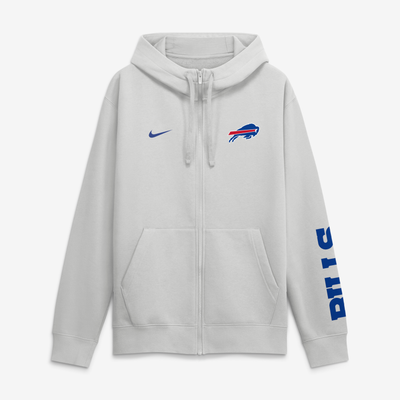 Buffalo Bills Nike Cool Down Club Full-Zip Hoodie - Gray