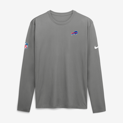 Buffalo Bills Nike Legend Small Logo Dri-FIT Long Sleeve T-Shirt - Gray
