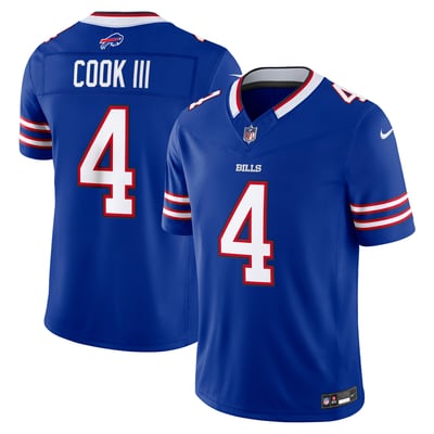 James Cook III Buffalo Bills Nike Team Vapor F.U.S.E. Stitched Limited Jersey - Royal
