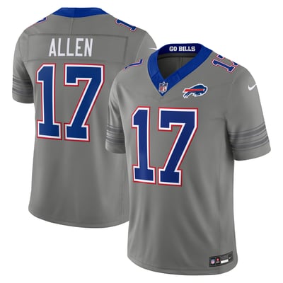 Josh Allen Buffalo Bills Nike Nickel City Vapor F.U.S.E. Stitched Limited Jersey - Gray