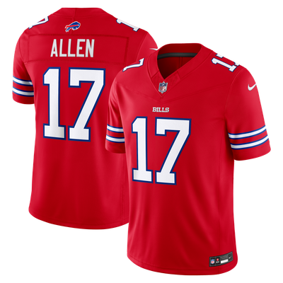 Josh Allen Buffalo Bills Nike Alternate Vapor F.U.S.E. Stitched Limited Jersey - Red
