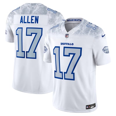 Josh Allen Buffalo Bills Nike 2025 Rivalries Collection Stitched Limited Jersey - White
