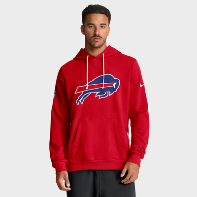 Buffalo Bills Nike Sideline Standard Issue Initial Home Dri-FIT Hoodie - Red