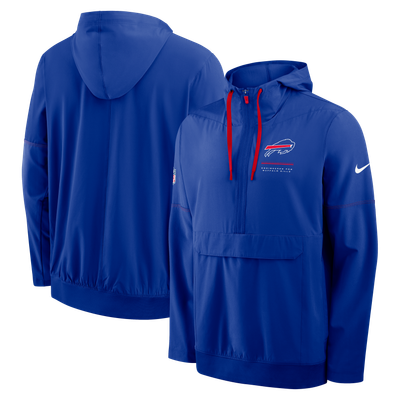 Buffalo Bills Nike Sideline Logo Glory Anorak Half-Zip Hooded Jacket - Royal