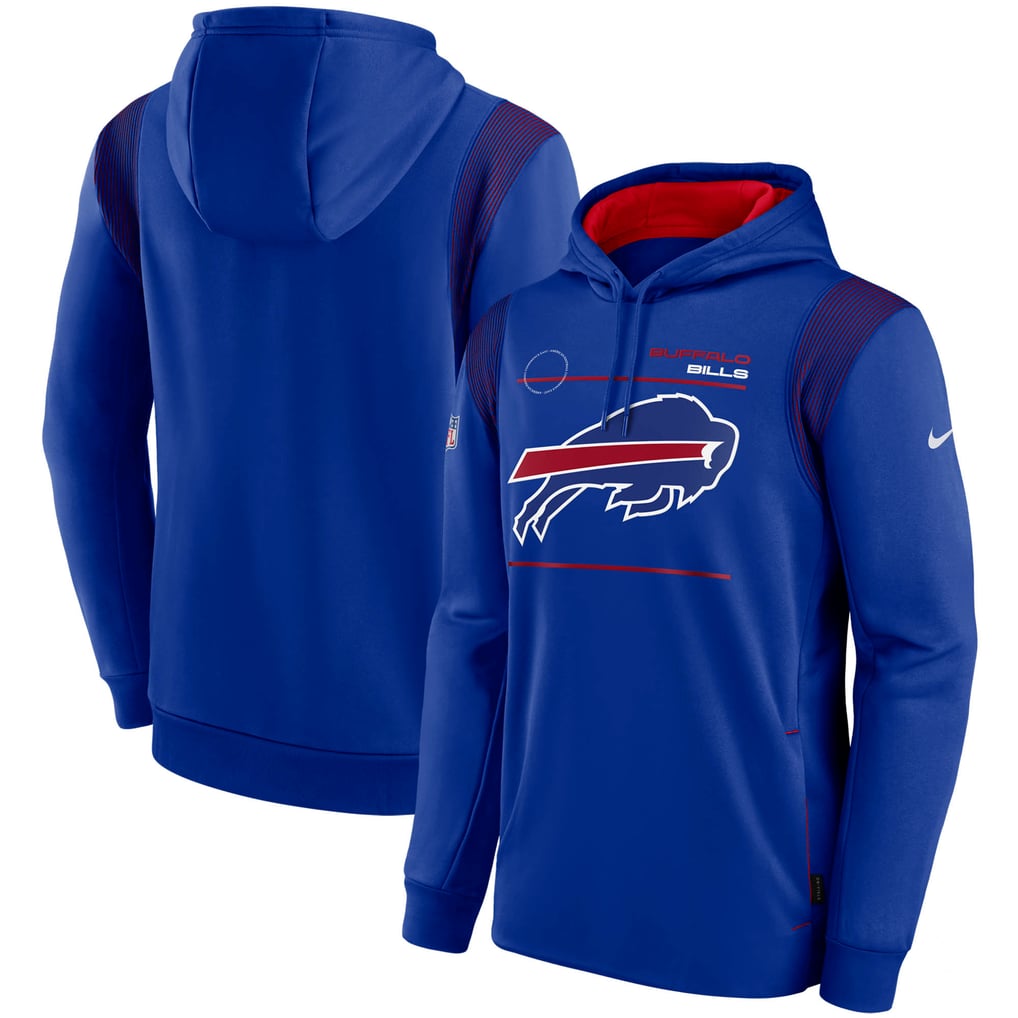 Buffalo Bills Nike Sideline Logo Performance Pullover Hoodie - Royal