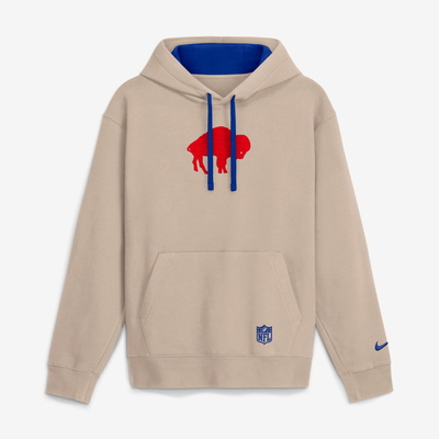 Buffalo Bills Nike Rewind Club Hoodie - Sand