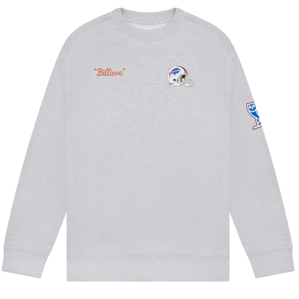 Buffalo Bills OVO Pullover Sweatshirt - Heather Gray