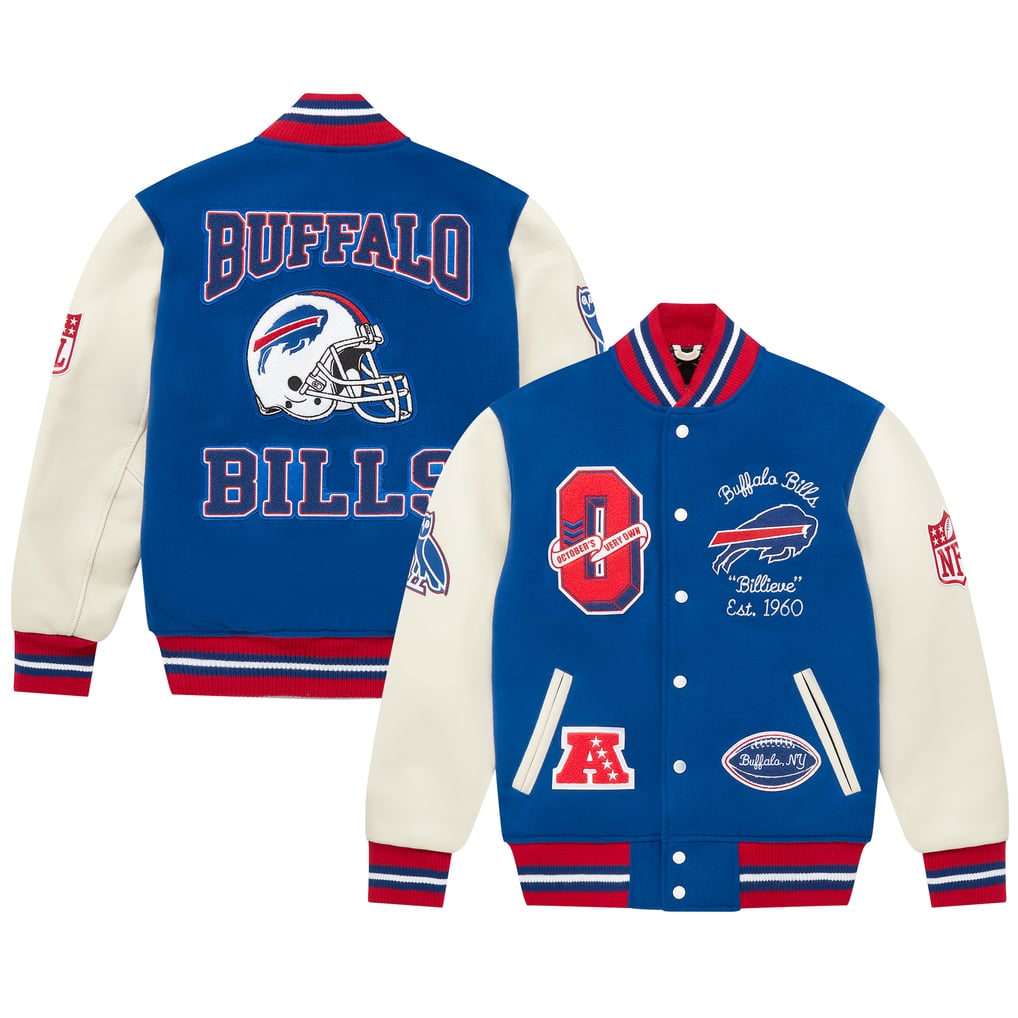 Buffalo Bills OVO Full-Snap Varsity Jacket - Royal