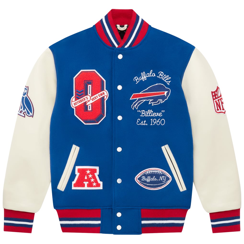 Buffalo Bills OVO Full-Snap Varsity Jacket - Royal
