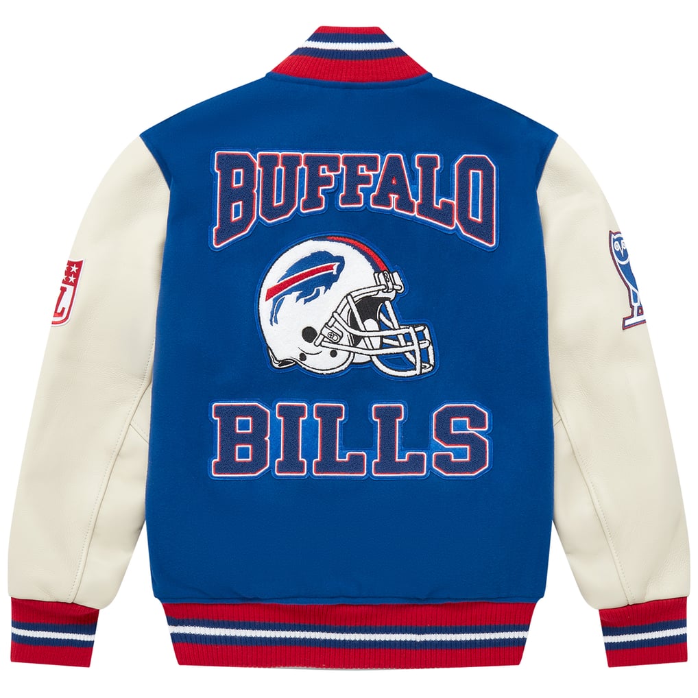 Buffalo Bills OVO Full-Snap Varsity Jacket - Royal