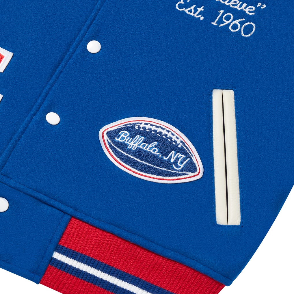 Buffalo Bills OVO Full-Snap Varsity Jacket - Royal