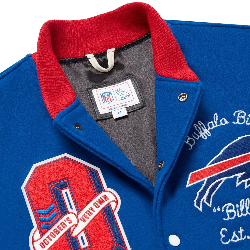 Buffalo Bills OVO Full-Snap Varsity Jacket - Royal