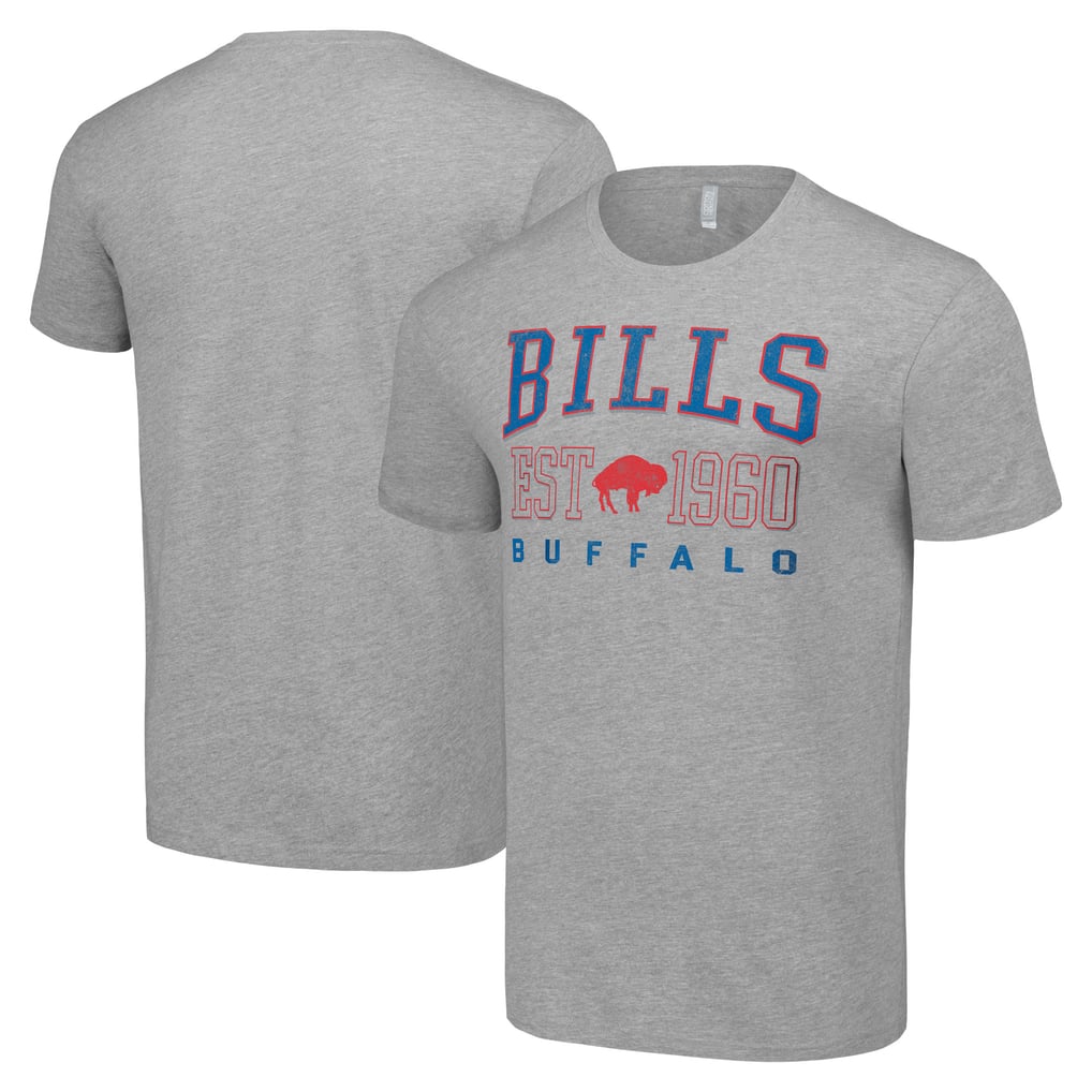 Buffalo Bills Starter Throwback Logo T-Shirt - Heather Gray
