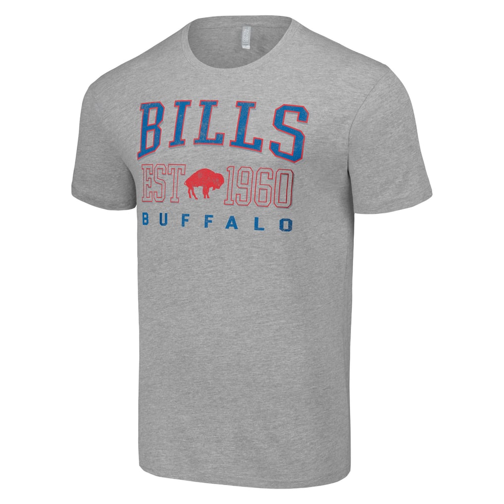 Buffalo Bills Starter Throwback Logo T-Shirt - Heather Gray