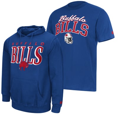  Buffalo Bills Starter Vintage Logo Hoodie & T-Shirt Combo Pack - Royal