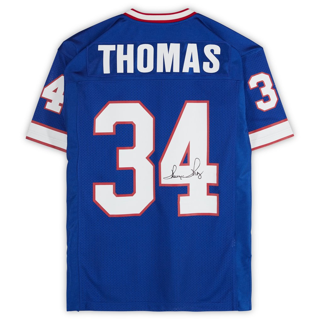 Thurman Thomas Buffalo Bills Autographed Fanatics Authentic Royal Mitchell & Ness Authentic Jersey