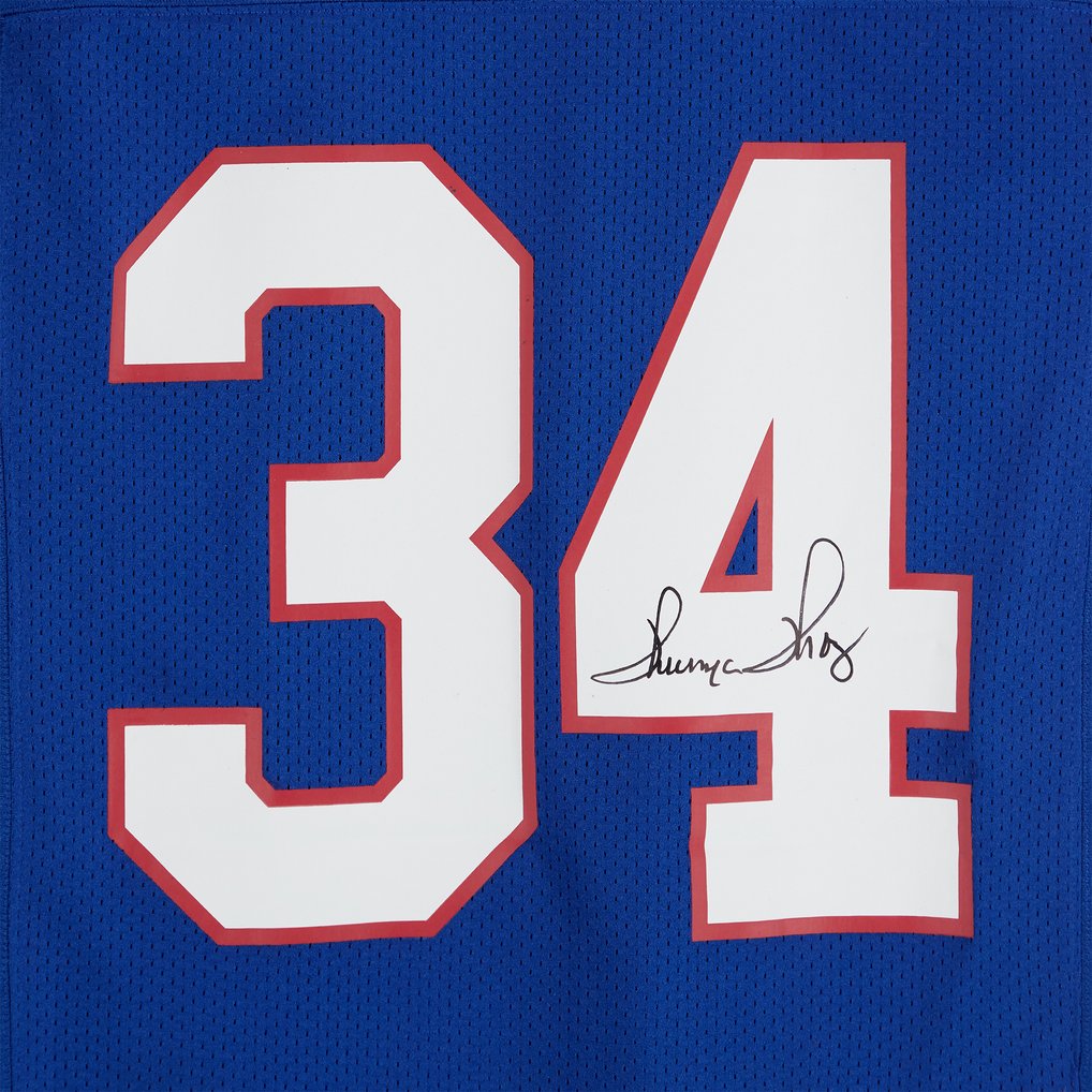 Thurman Thomas Buffalo Bills Autographed Fanatics Authentic Royal Mitchell & Ness Authentic Jersey