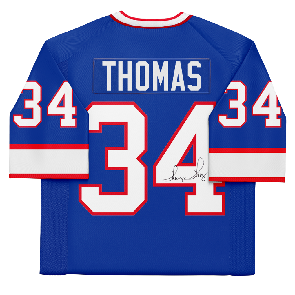 Thurman Thomas Buffalo Bills Autographed Fanatics Authentic Royal Mitchell & Ness Authentic Jersey