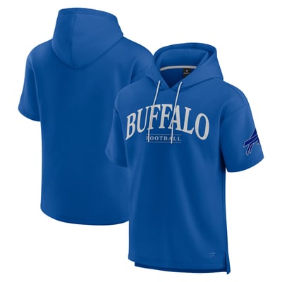  Buffalo Bills Fanatics Unisex Elements Ready Short Sleeve Pullover Hoodie - Royal
