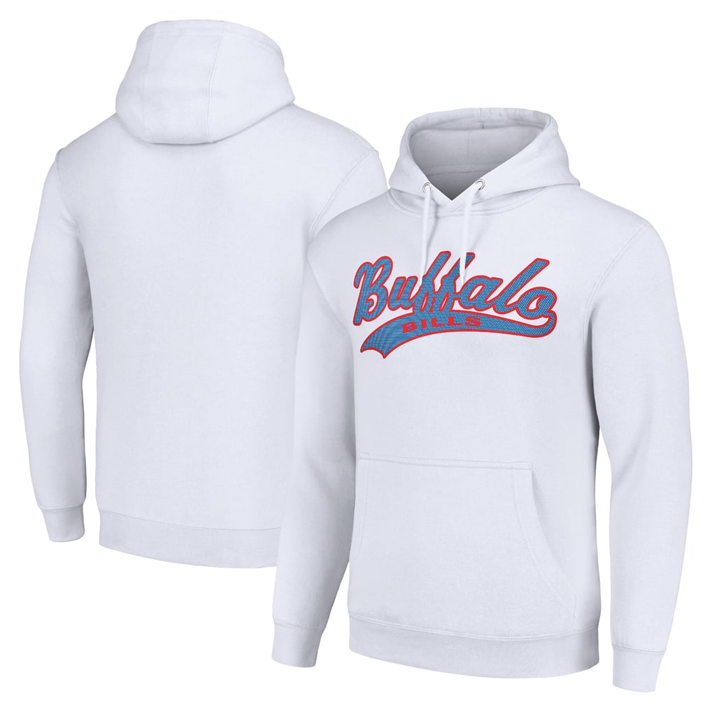 Buffalo Bills Starter Unisex Tailsweep Pullover Hoodie - White
