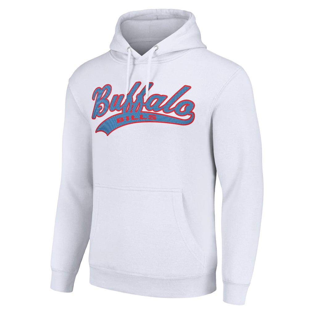 Buffalo Bills Starter Unisex Tailsweep Pullover Hoodie - White