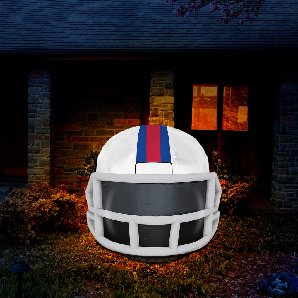 Buffalo Bills 4' Inflatable Retro Helmet - White
