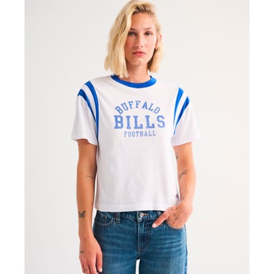 Buffalo Bills Abercrombie & Fitch Women's Varsity T-Shirt - Heather Gray