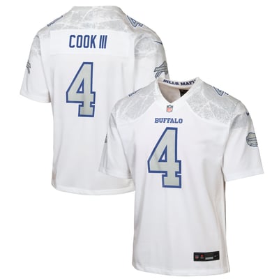 James Cook III Buffalo Bills Nike Youth Rivalries Collection Game Jersey - White
