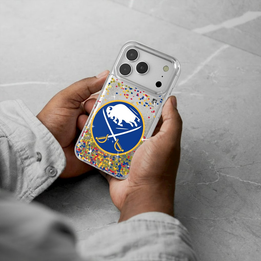 Buffalo Sabres iPhone Confetti Glitter Case