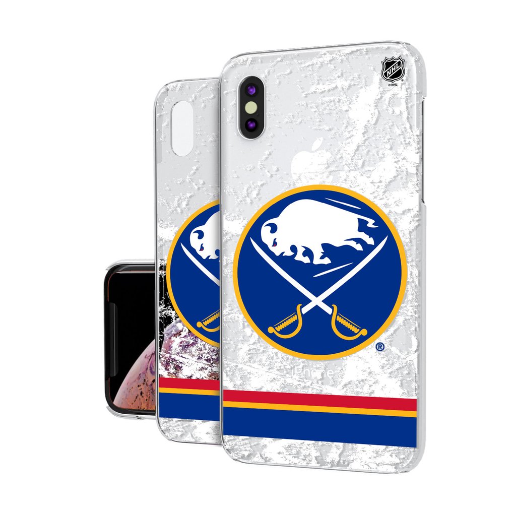 Buffalo Sabres iPhone Stripe Clear Ice Case