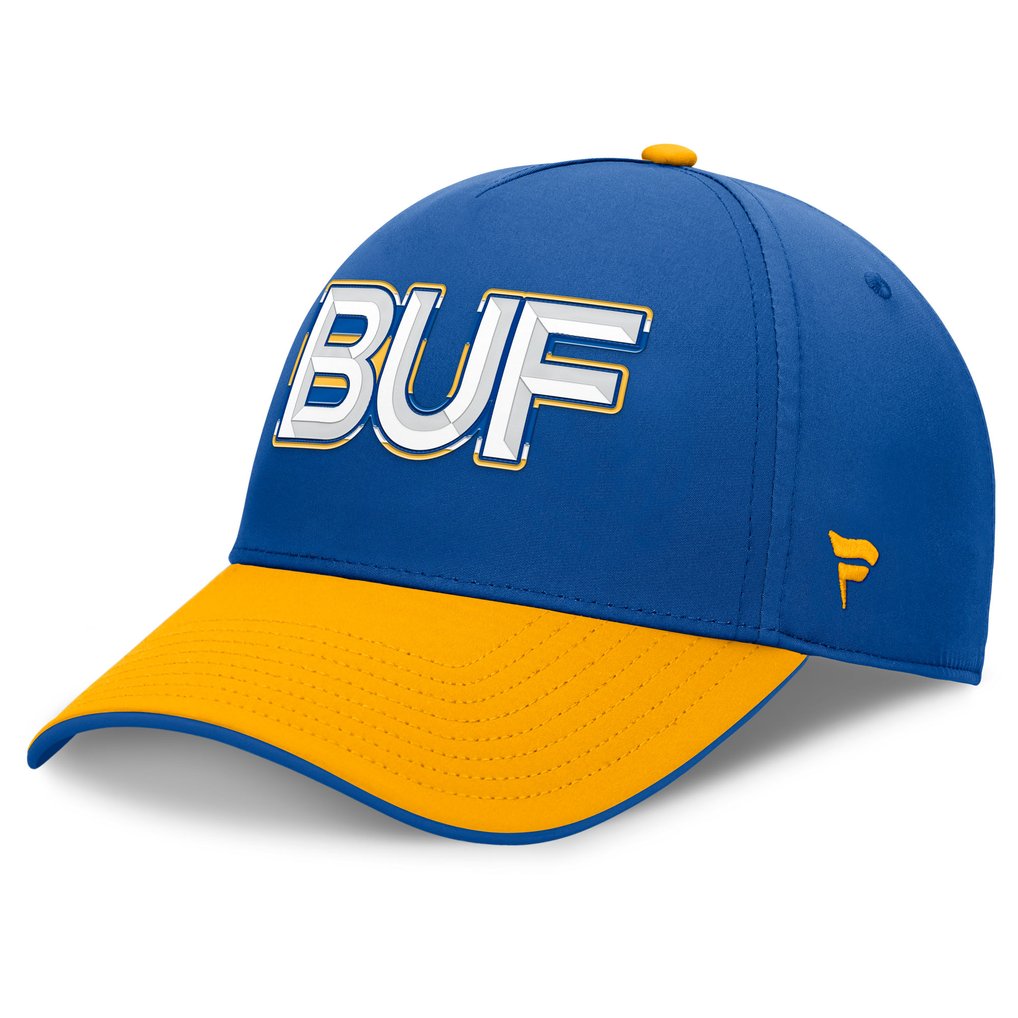 Buffalo Sabres Fanatics Authentic Pro Rink Team Code Flex Hat - Royal/Gold