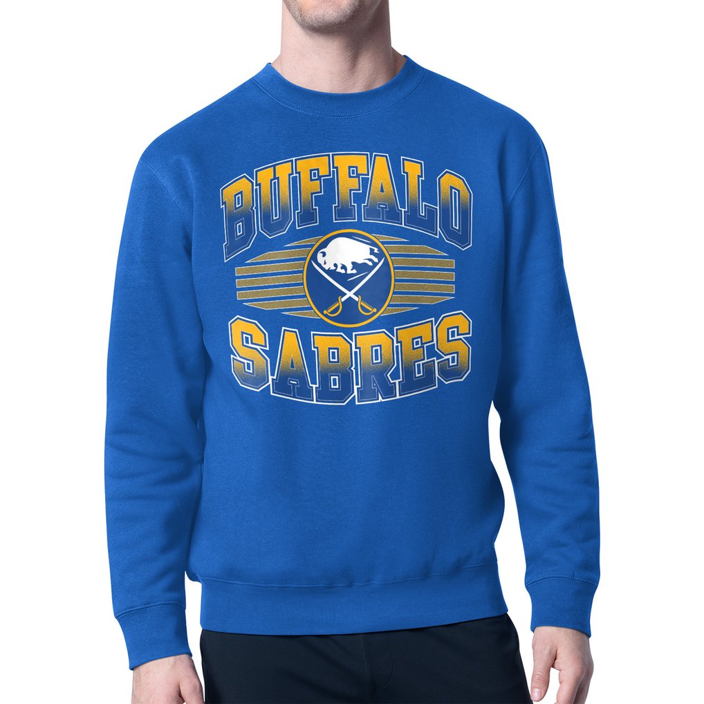 Buffalo Sabres Starter Team Grit Graphic Fleece Pullover Sweatshirt - Royal