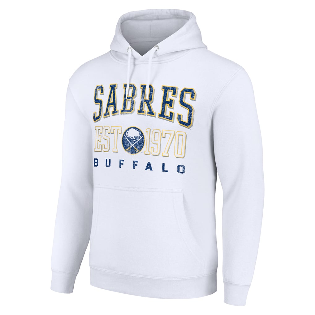 Buffalo Sabres Starter Retro Graphic Pullover Hoodie - White
