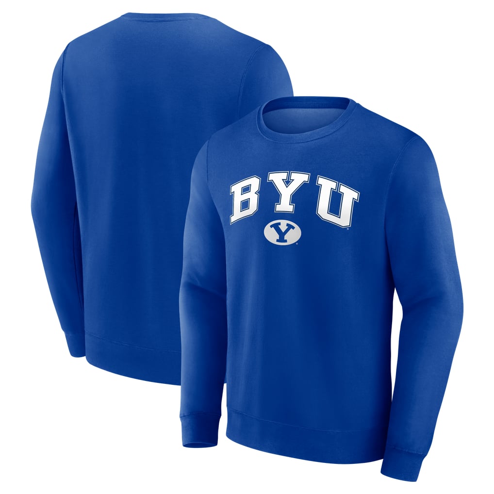  BYU Cougars Campus Fleece Pullover Sweatshirt - Royal