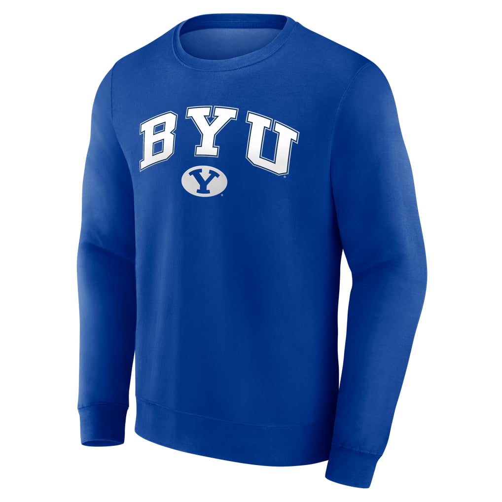  BYU Cougars Campus Fleece Pullover Sweatshirt - Royal
