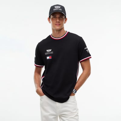 Sergio Perez Cadillac F1 Team Tommy Hilfiger Unisex Replica T-Shirt - Black