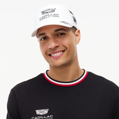 Sergio Perez Cadillac F1 Team Tommy Hilfiger Unisex Replica Adjustable Hat - White
