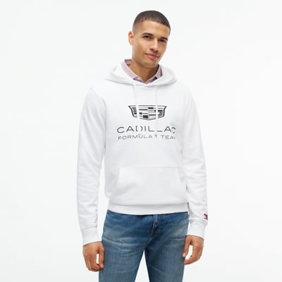  Cadillac F1 Team Tommy Hilfiger Unisex Shield Hoodie - White