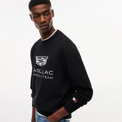Tommy Hilfiger x Cadillac F1 Team Shield Logo Sweatshirt - Black - Unisex