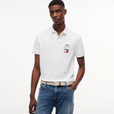 Tommy Hilfiger x Cadillac F1 Team Logo Polo - White - Unisex