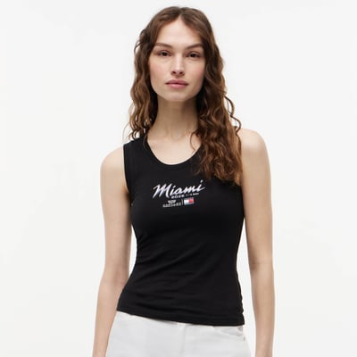  Tommy Hilfiger x Cadillac F1 Team Women's Miami Tank Top - Black