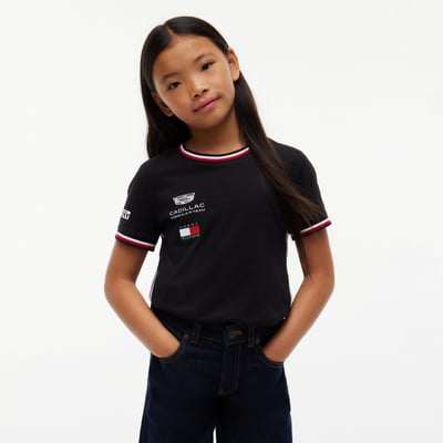  Cadillac F1 Team Tommy Hilfiger Youth Replica T-Shirt - Black