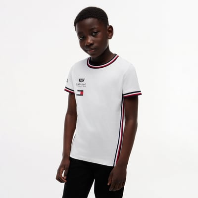  Cadillac F1 Team Tommy Hilfiger Youth Replica T-Shirt - White