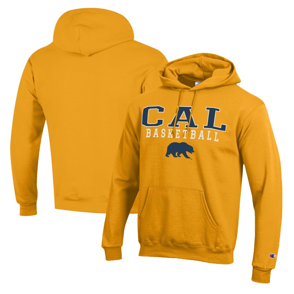 Cal Bears Champion Basketball Stack Pullover Hoodie - Gold